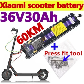 10S3P 36V 30Ah для электрического скутера Xiaomi M365, 18650 литий-ионных аккумуляторов, Ebike, аккумуляторная батарея, аксессуары
