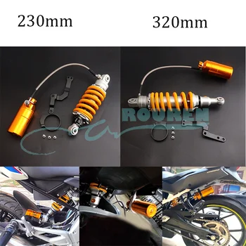 230/320 мм Аксессуар Для Мотоцикла Регулируемый Пружинный Воздушный Задний Амортизатор Для Yamaha Honda Electric Dirt Pit Bike Модифицированные Детали