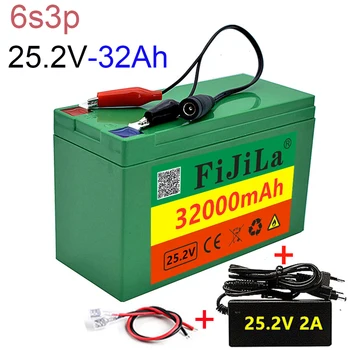 24V 32,0 Ah 6s 3p 18650 Batterie Lithium-Batterie 25,2V32000mAh Elektrische FahrradMoped/Elektrische/Li ionen Akku mit ladegerät