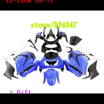 Fei-Комплект аксессуаров и запчастей для мотоциклов para для Kawasaki Ninja 250R 2008 2010 2012 EX250 08-12 ZX250R blanco set