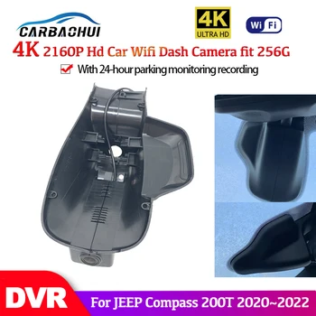 HD 4k 2160p Автомобильный Видеорегистратор Wifi Видеорегистратор Dash Cam Камера Для JEEP Compass 200T 2017 2018 2019 2020 2021 2022 Ночного видения CCD