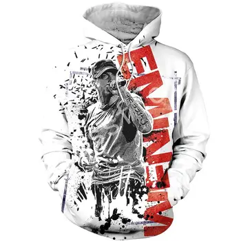 Tessffel Eminem Новая мода Harajuku RapGod Толстовка с 3D принтом/Толстовка/Куртка/Мужская Женская хип-хоп забавный животный стиль-3