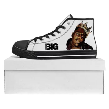 The Notorious B.I.G Rapper Trends Высококачественные Кроссовки Мужские Женские Подростковые Парусиновые Кроссовки Пара Обуви На заказ