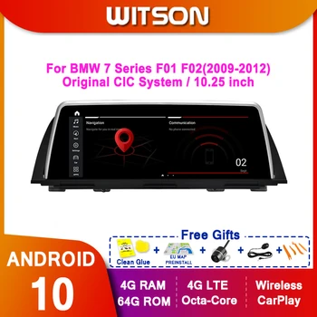 WITSON Android 10,0 8-ядерная Автомобильная Мультимедийная система Android Для BMW 7 Серии E65/E66 F01 F02 2004-2015 CIC NBT 4 ГБ 64 ГБ