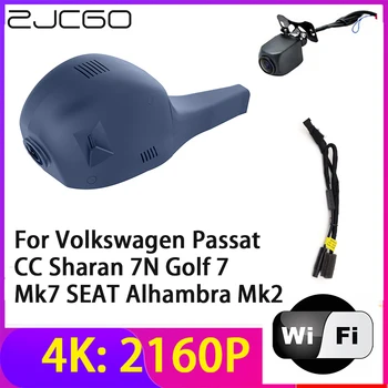 ZJCGO 4K 2160P Регистратор DVR Камера Рекордер Wifi Ночного Видения для Volkswagen Passat CC Sharan 7N Golf 7 Mk7 SEAT Alhambra Mk2