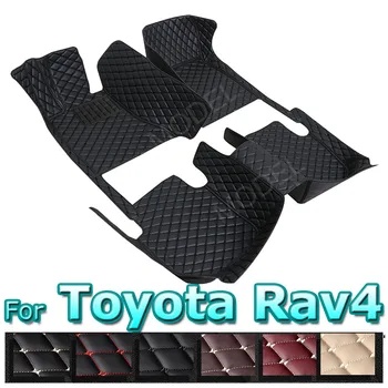 Автомобильные Коврики Для Toyota Rav4 2020 2019 (XA50 50) Аксессуары для Авто Интерьера Водонепроницаемые Защитные Чехлы Кожаные Ковры Rav 4