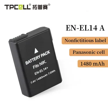 Батарея Tpcell 7,4 V 1480mAh EN-EL14 EN EL14 EN-EL14a + Быстрое зарядное устройство для Nikon P7800, P7100, D3400, D5500, D5300, D5200, D3200