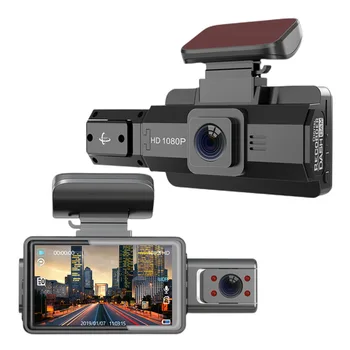 Высококачественный Автомобильный Регистратор для вождения автомобиля, Автомобильный Черный ящик, Двухобъективная Видеорегистраторная камера 1080P с циклической записью