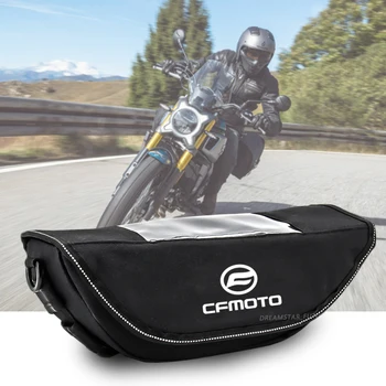 Для мотоцикла с логотипом Cfmoto 2023 новая водонепроницаемая сумка для навигации на руле мотоцикла