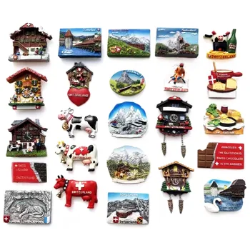 Европа Швейцария Люцерн Магнит Туристические сувениры Магнитные наклейки на холодильник Подарки для путешествий