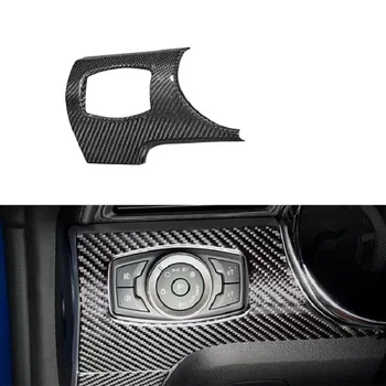 Защита приборной панели салона автомобиля из сухого углеродного волокна, накладка на левую панель приборной панели для Ford Mustang 2014-2022
