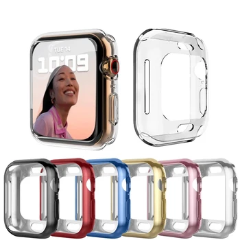 защитная пленка для экрана Apple Watch case 40 мм 45 мм 44 мм 41 мм 38 мм 42 Полнолицевая крышка Бампера iwatch apple watch series 7 6 se 5 4 3