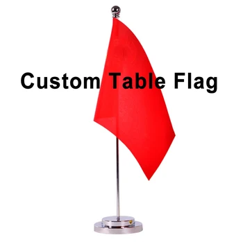 Изготовленный На Заказ Настольный Флаг Офисный Стол Баннер, включающий Основание Флагштока Размер флага 8,3 