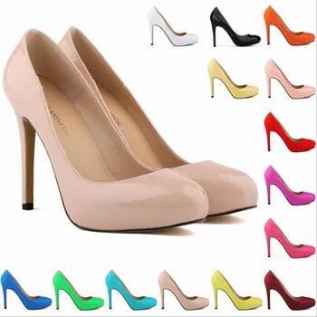 Классическая обувь; Женские туфли-лодочки; Туфли для свадебной вечеринки; Туфли из лакированной кожи с острым носком на высоком тонком каблуке 11 см; слипоны; 2023 Размер 35-42; розовые
