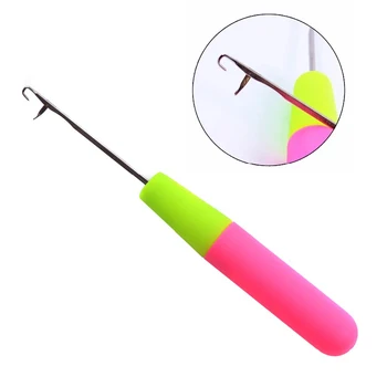Крючок-защелка для Плетения Пластиковая Вязальная игла для вязания крючком Инструмент для наращивания волос для Плетения Дредов