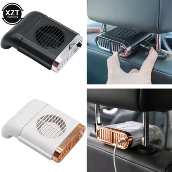 Мини-USB-вентилятор на спинке автокресла Складной Бесшумный Вентилятор С Регулируемой скоростью ветра, автомобильный охладитель, Вентилятор воздушного охлаждения, Автомобильные Аксессуары
