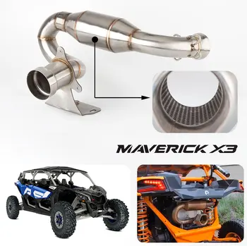 Мотоцикл ATV UTV выхлопная Накладка для Can Am Maverick X3 Turbo R & RR Max X3 Turbo Maverick X3 Глушитель 2017-2023