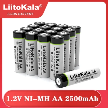Новая Ni-MH аккумуляторная батарея Liitokala 1.2V AA 2500mAh aa для температурного пистолета, игрушечных батареек для мыши с дистанционным управлением