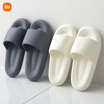 Новые мужские нескользящие резиновые тапочки Xiaomi с модным принтом, пара сандалий на мягкой подошве из ЭВА для помещений, женская пляжная обувь
