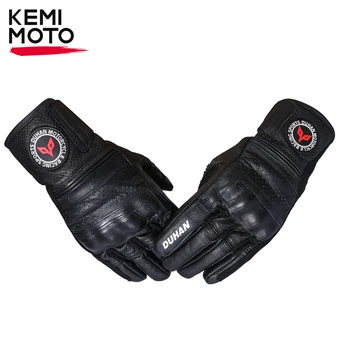 Перчатки KEMIMOTO Moto Кожаные Перчатки для мотогонок, Дышащие летние перчатки guantes moto, Дышащий Защитный сенсорный экран