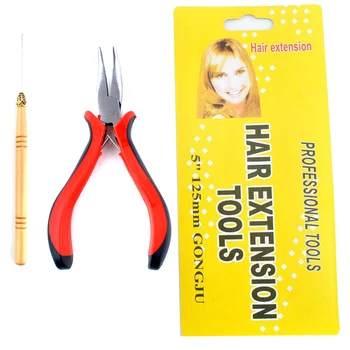 Плоскогубцы и вытягивающие иглы для наращивания волос, профессиональные инструменты для наращивания волос