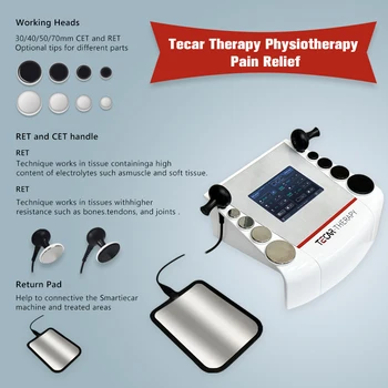 Профессиональный аппарат для диатермии Tecar Therapy RET CET RF Оборудование для снятия боли в теле для клиник и спорта