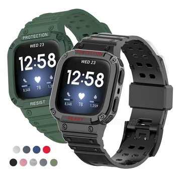 Чехол для Смарт-часов Fitbit Versa 3 2 Lite/sense, Ремешок для Смарт-часов Fitbit Versa, Спортивный Браслет из ТПУ, Защитный чехол для ПК, Универсальный