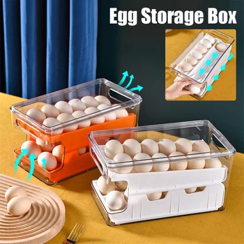 Ящик для хранения яиц, Холодильники, Организации, Контейнер на колесиках, Ящики для хранения продуктов, Ящики-органайзеры, Пластиковый контейнер для хранения